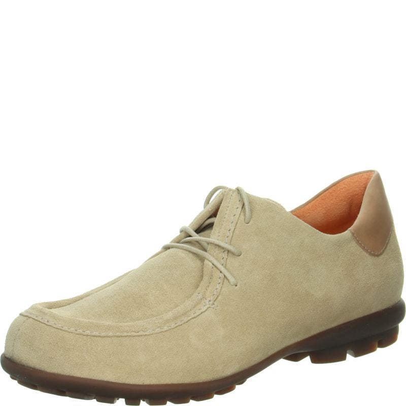 Think! KONG Herren Schnürschuh - Material: Leder in Beige