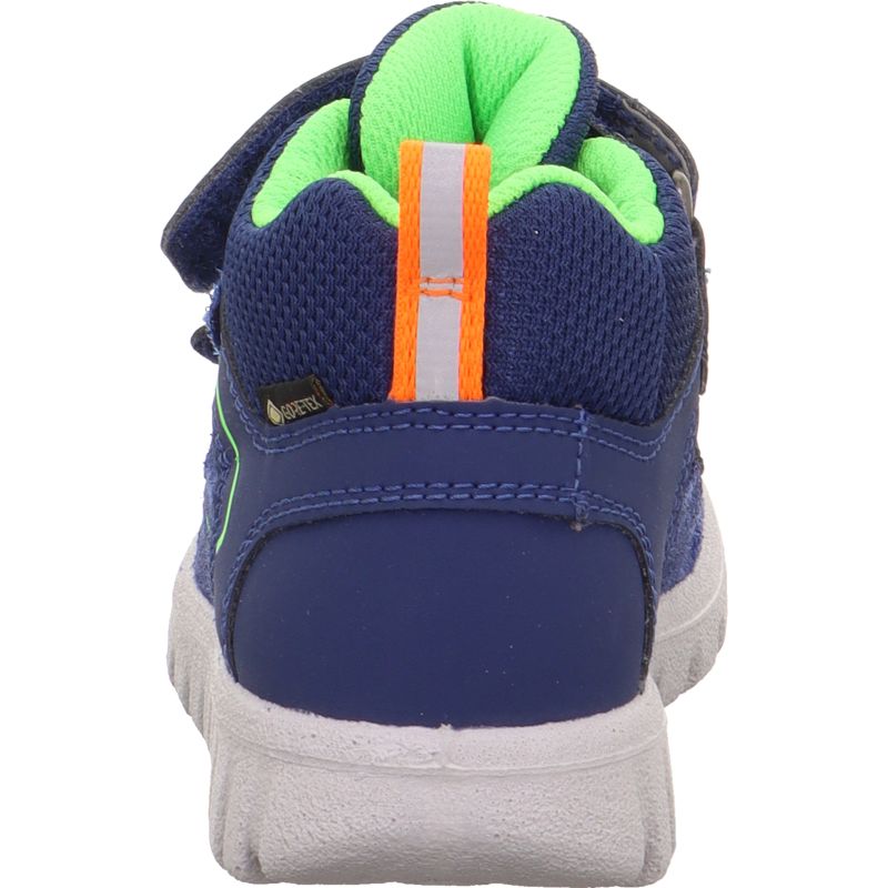 Superfit SPORT7 MINI Unisex | Jungen Sneaker high - Material: Leder/Sonstiges Material/Textil in Blau