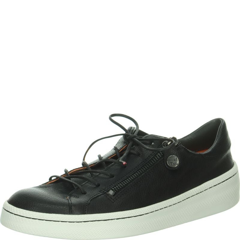 Think! KUMI Damen Sneaker low - Material: Leder in Schwarz