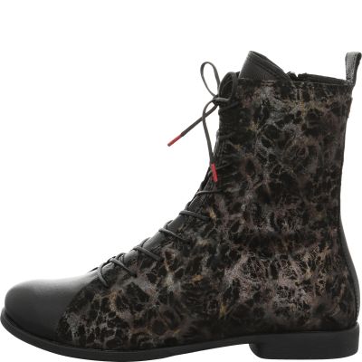 Think! AGRAT Damen Stiefelette - Material: Leder in Schwarz