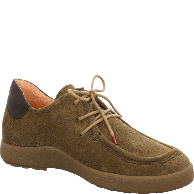 Think GEOAG Men Lace up shoe - Material: Leather in Brown