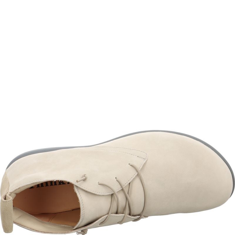 Think KONG HERREN Ankle boot - Material: Leather in Beige