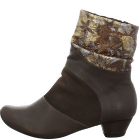 Think AIDA DAMEN Woman Ankle boot - Material: Leather in Grey