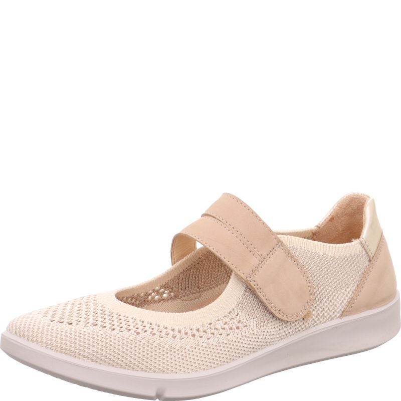 legero LUCCA Damen Ballerina - Material: Leder/Textil in Beige