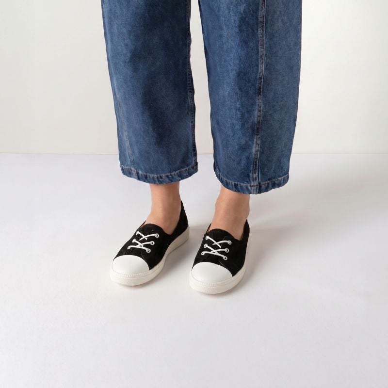 Think! TURNA DAMEN Damen Sneaker low - Material: Leder in Schwarz