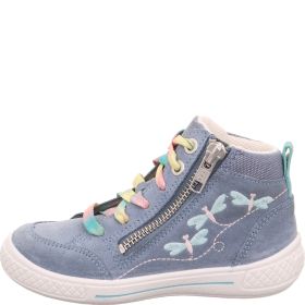 Superfit TENSY Girls Sneakers high - Material: Leather/Textil in Blue