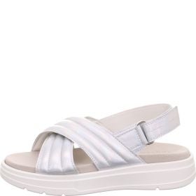 Legero SUNWALKER Damen Plateau-Sandale - Material: Leder in Metallic
