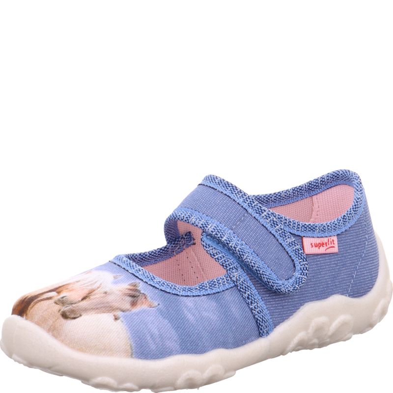 Superfit BONNY Mädchen Hausschuh - Material: Textil in Blau