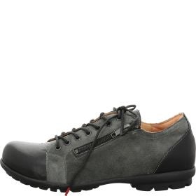 Think! KONG Herren Schnürschuh - Material: Leder in Grau