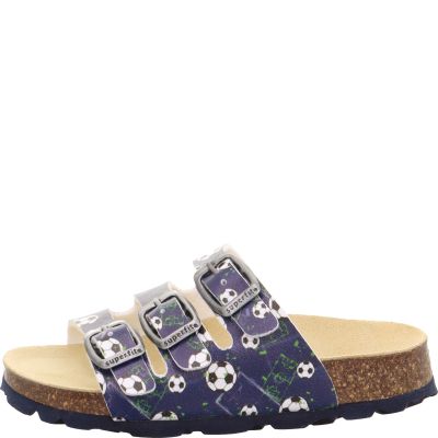 Superfit FUSSBETTPANTOFFEL Jungen Pantoffel - Material: Sonstiges Material in Blau