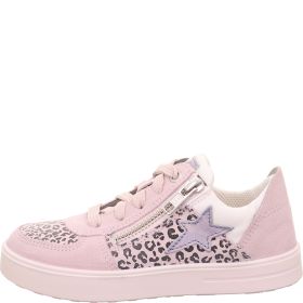 Superfit STELLA Sneaker low - Material: Leder/Sonstiges Material/Textil in Rosa
