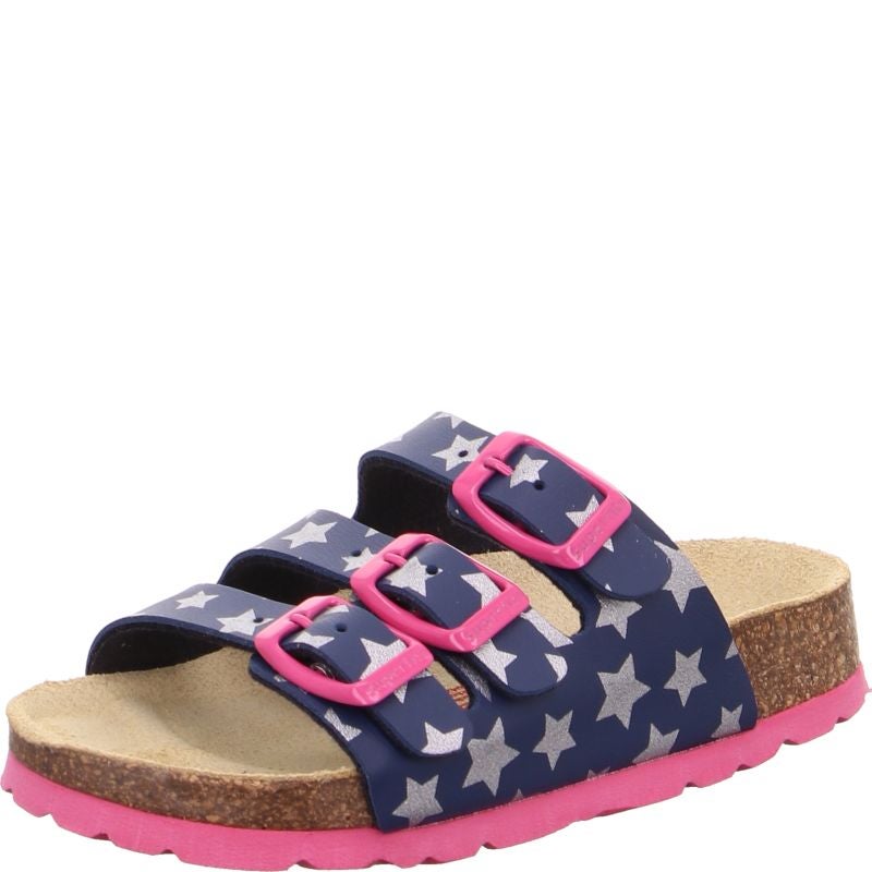 Superfit FUSSBETTPANTOFFEL Girls Slipper - Material: Sonstiges Material in Blue