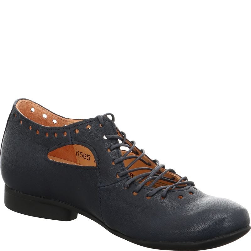 Think GUAD2 Lace up shoe - Material: Leather in Blue