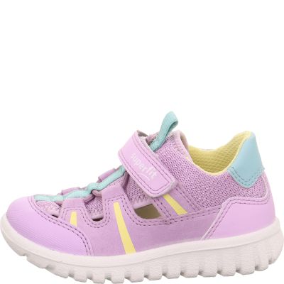 Superfit SPORT7 MINI Mädchen Sneaker low - Material: Leder/Sonstiges Material/Textil in Lila