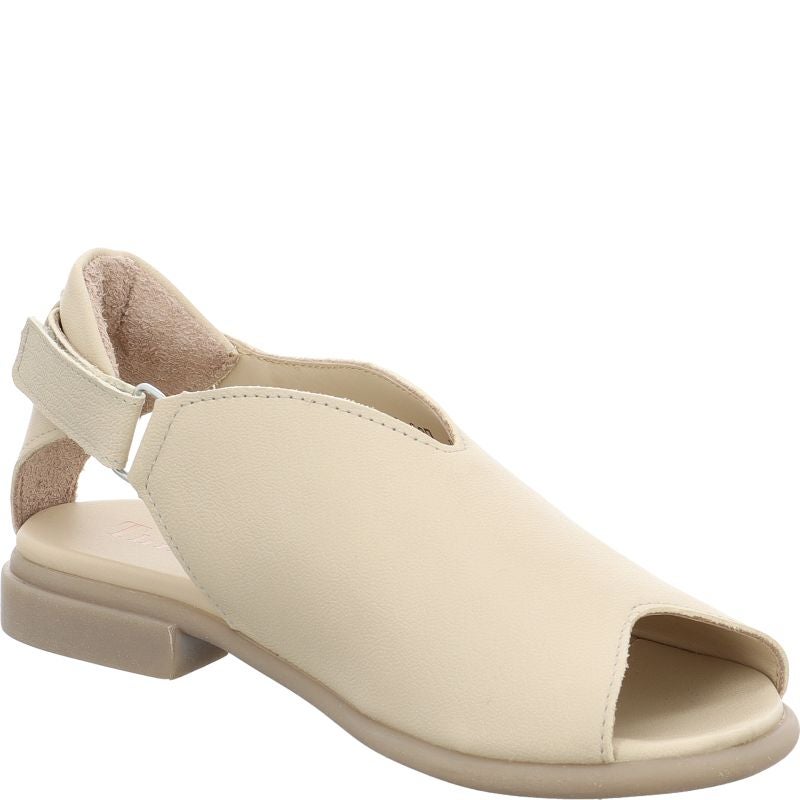 Think KAMAA Strap sandal - Material: Leather in Beige