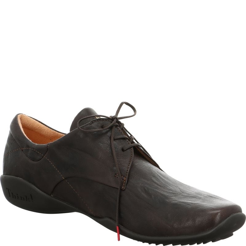Think STONE HERREN Men Lace up shoe - Material: Leather in Brown
