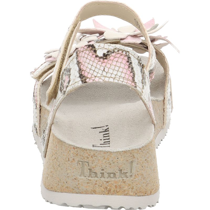Think KOAKDAMEN Strap sandal - Material: Leather in Multicolored