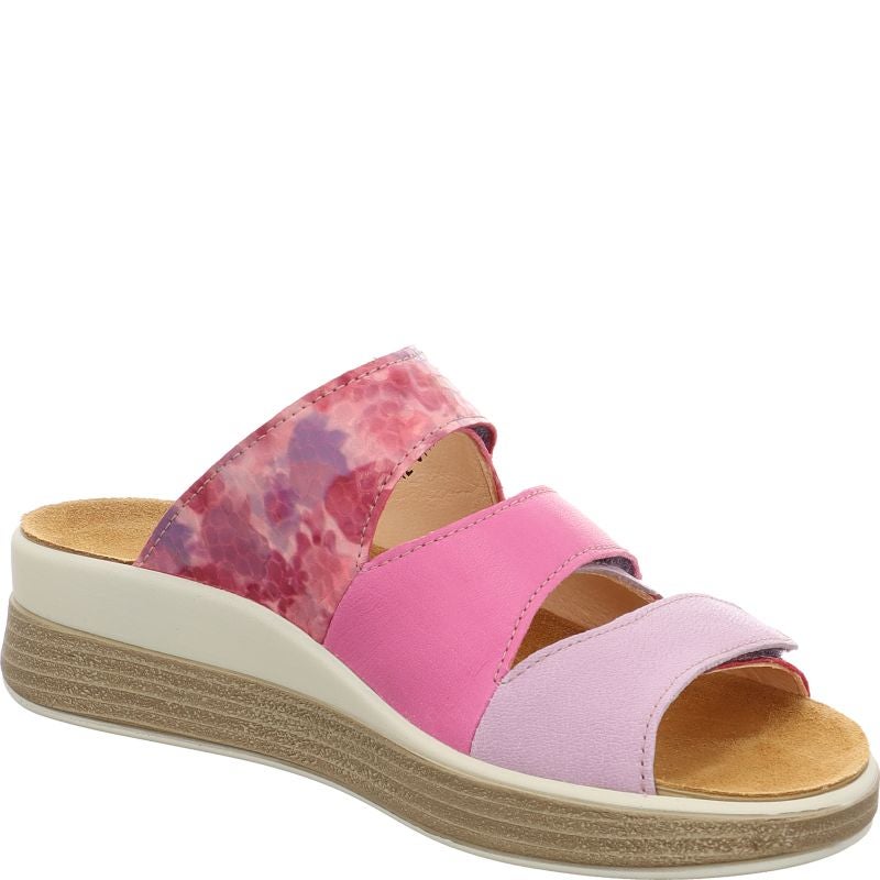 Think! MEGGIE Damen Pantolette - Material: Leder in Rosa