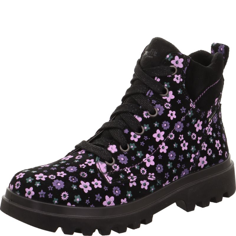 Superfit ABBY NOVA Mädchen Boots - Material: Leder/Textil in Schwarz