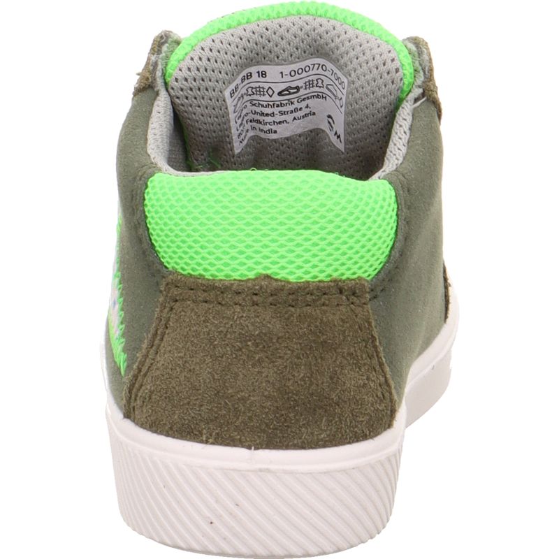 Superfit SUPIES Boys Sneakers high - Material: Leder/Sonstiges Material/Texti in Green