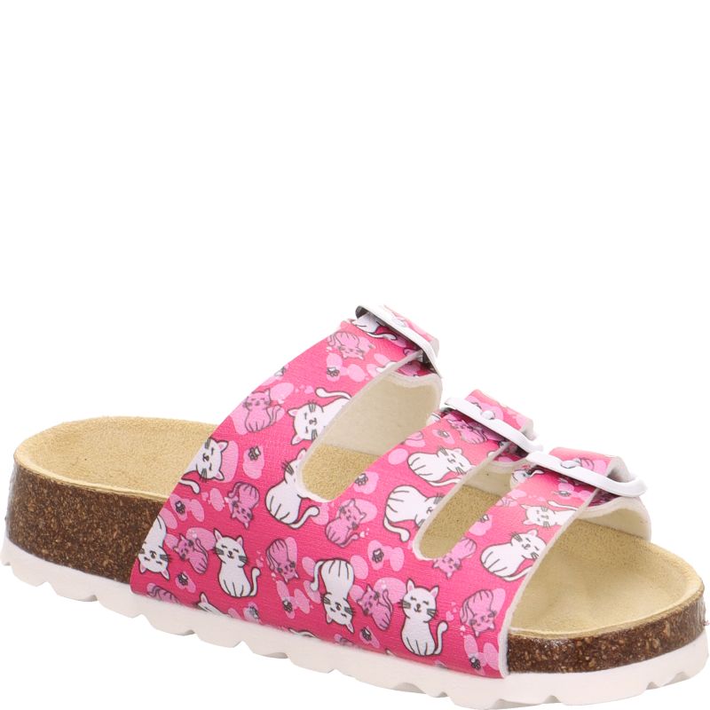 Superfit FUSSBETTPANTOFFEL Girls Slipper - Material: Sonstiges Material in Pink