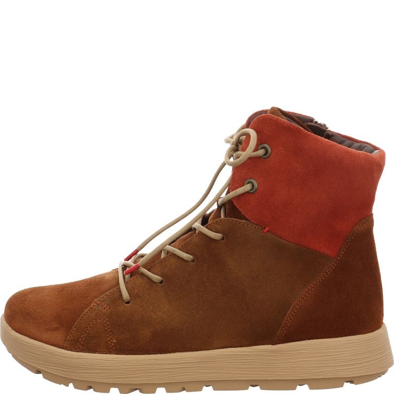 Think! COMODA Damen Stiefelette - Material: Leder in Braun