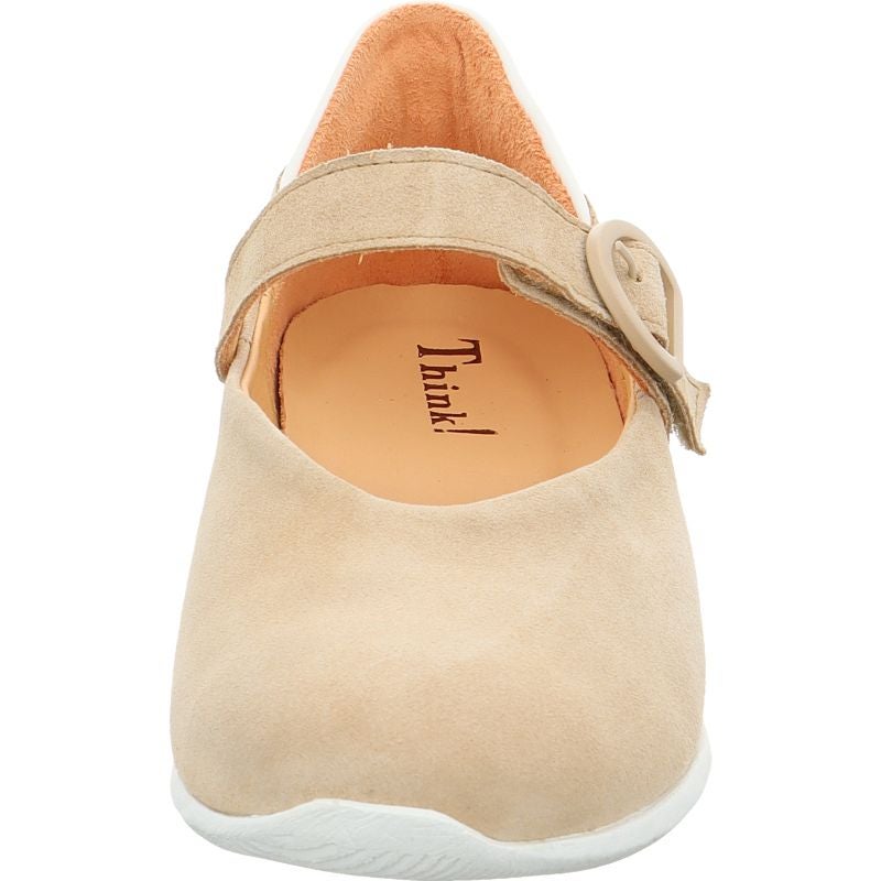 Think ALOA Ballerina - Material: Leather in Beige