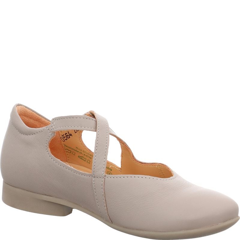 Think GUAD2 Woman Ballerina - Material: Leather in Grey