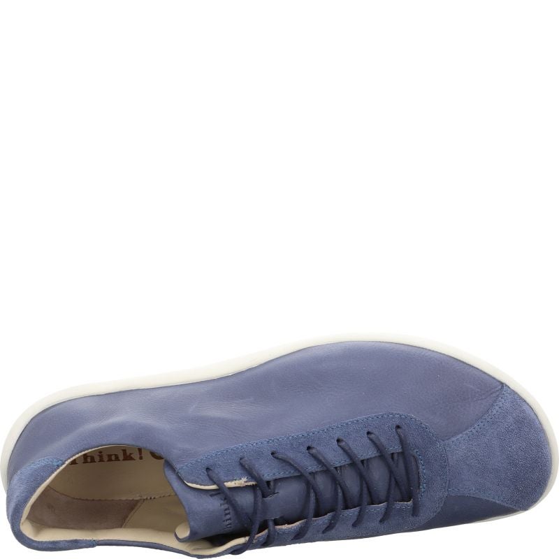 Think HAPPAT Sneakers low - Material: Leather in Blue