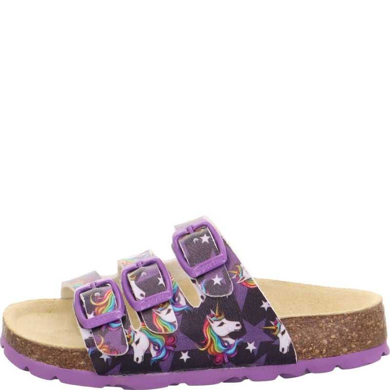 Superfit FUSSBETTPANTOFFEL Girls Slipper - Material: Sonstiges Material in Purple