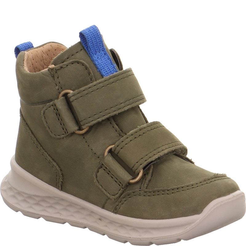 Superfit BREEZE Boys Sneakers high - Material: Leather in Green