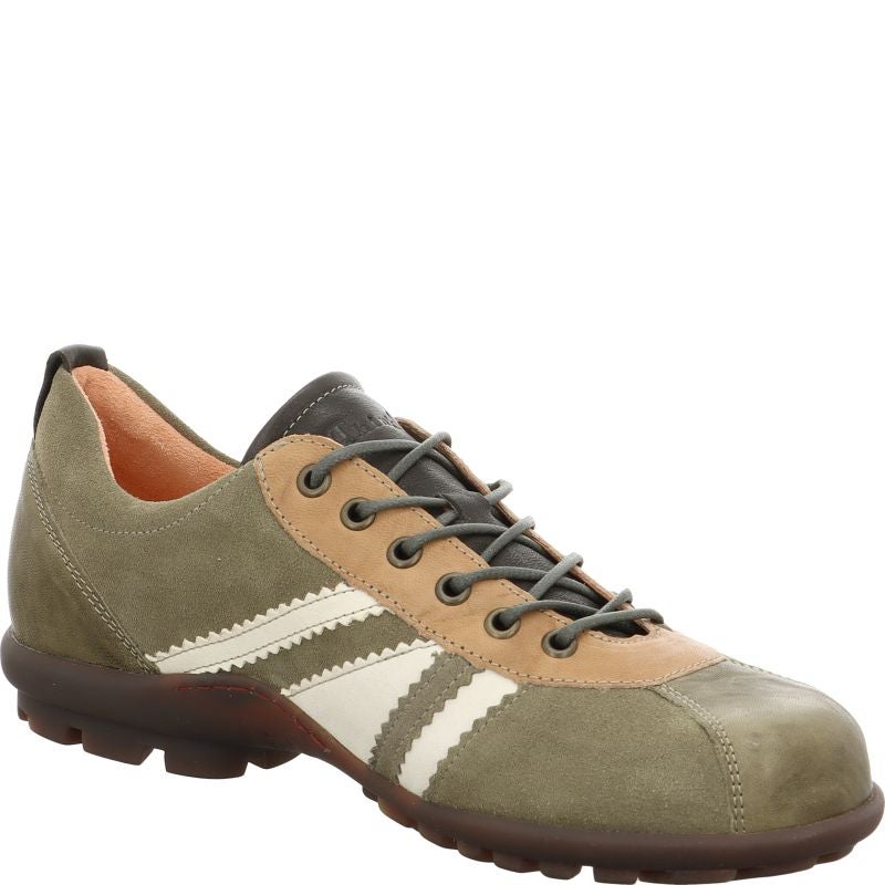 Think KONG HERREN Men Lace up shoe - Material: Leather in Green