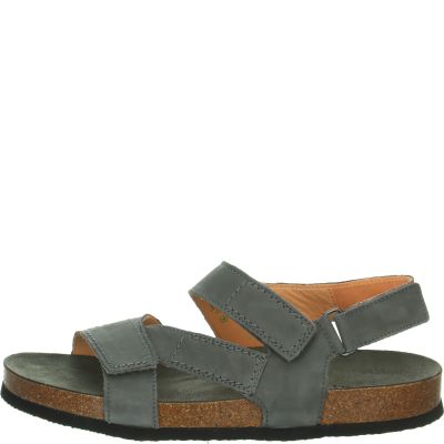 Think WOLFI Men Sandal - Material: Leather in Grey