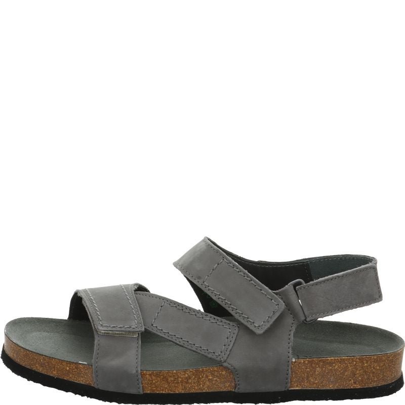 Think WOLFI Men Sandal - Material: Leather in Grey