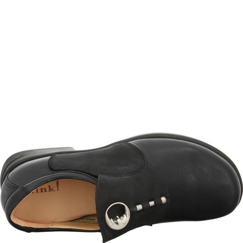 Think PENSA WOMEN Woman Slipper - Material: Leather in Black