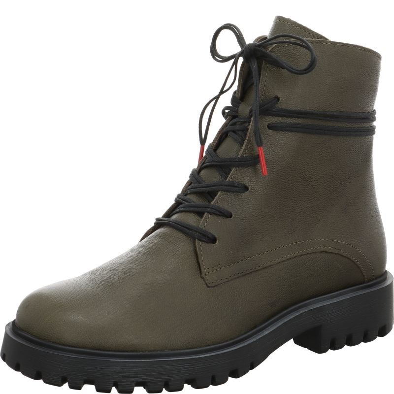 Think! TRENTO Damen Stiefelette - Material: Leder in Oliv