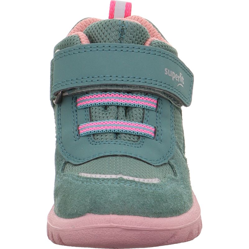 Superfit SPORT7 MINI Unisex | Mädchen Sneaker high - Material: Leder/Sonstiges Material/Textil in Grün