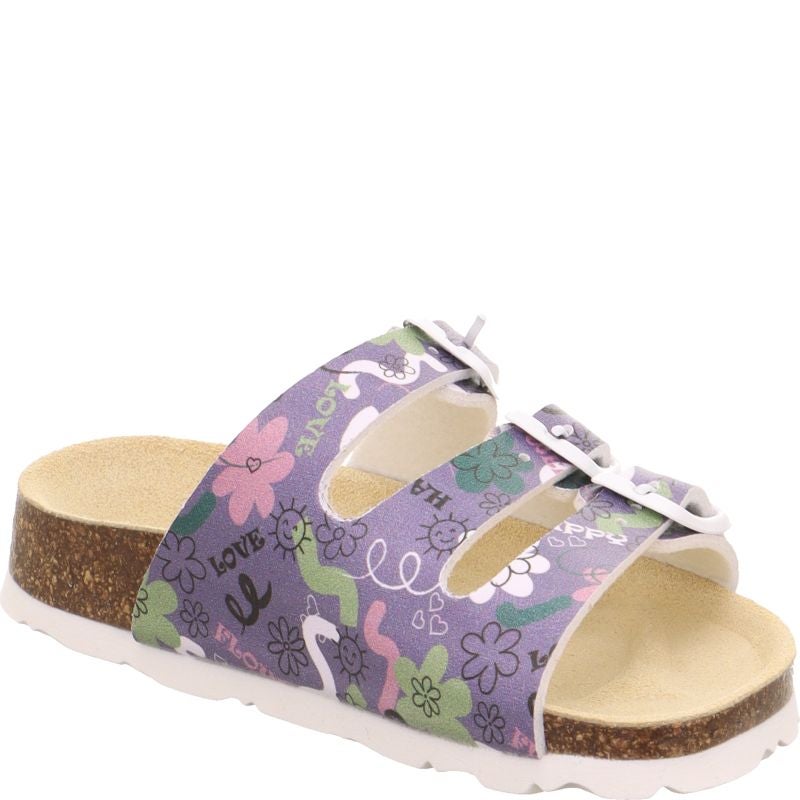 Superfit FUSSBETTPANTOFFEL Girls Slipper - Material: Sonstiges Material in Purple