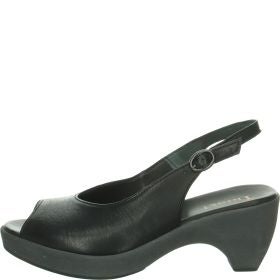 Think ZEPPA Woman Sandal - Material: Leather in Black