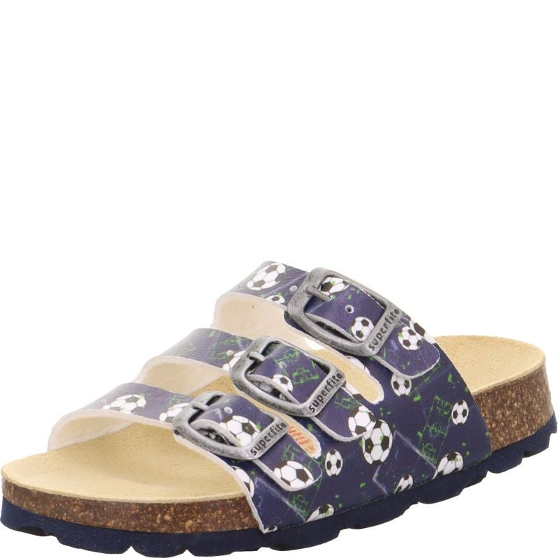 Superfit FUSSBETTPANTOFFEL Jungen Pantoffel - Material: Sonstiges Material in Blau