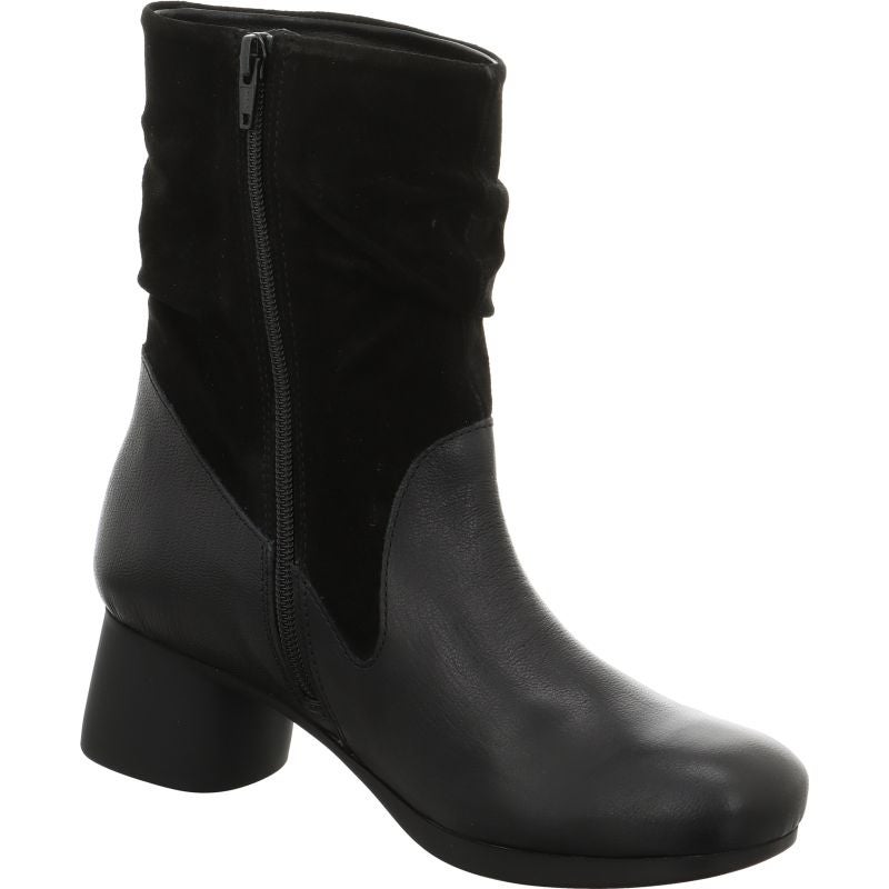Think NANI Woman Ankle boot - Material: Leather in Black