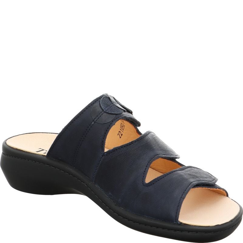 Think CAMILLA DAMEN Mules - Material: Leather in Blue