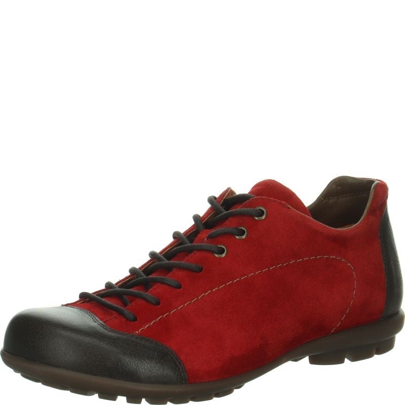Think KONG HERREN Lace up shoe - Material: Leather in Red