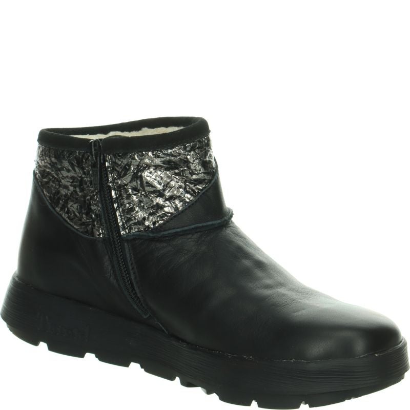 Think COMODA Woman Ankle boot - Material: Leather in Black