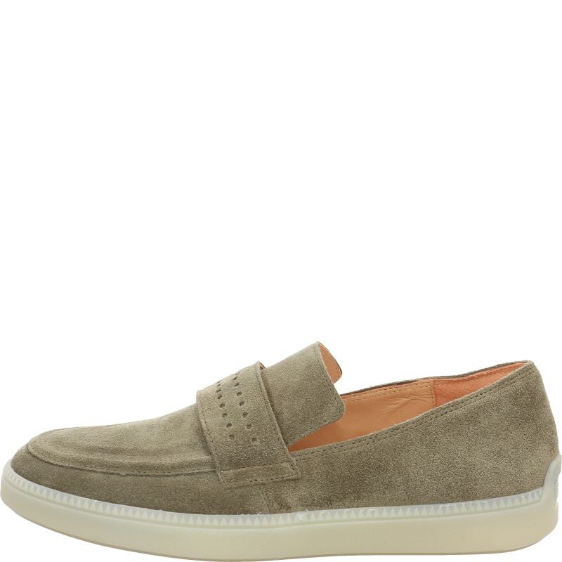 Think TURNA MEN Slipper - Material: Leather in Olive