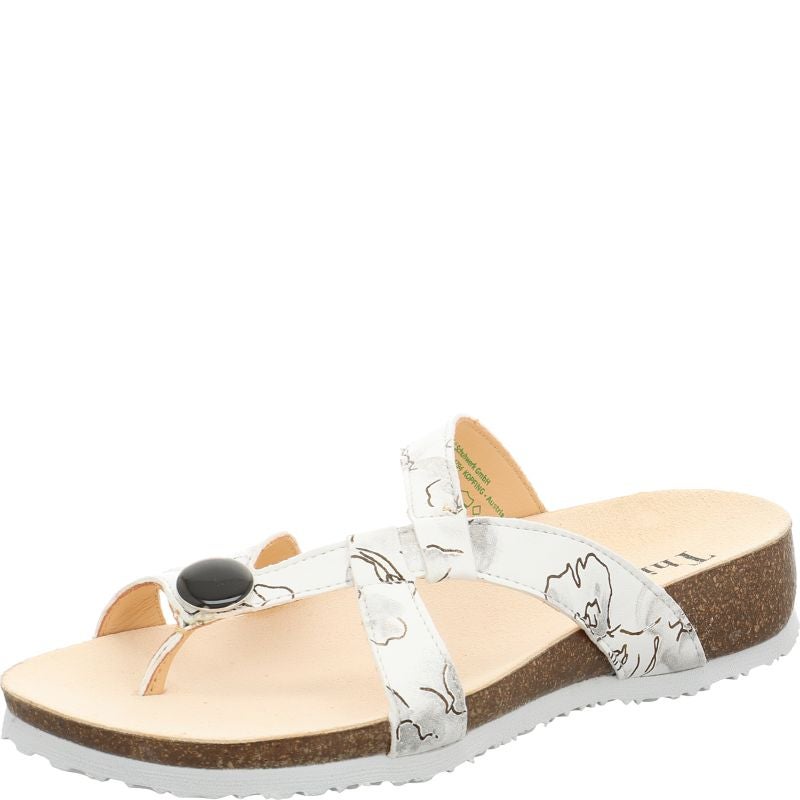 Think! JULIA Damen Pantolette - Material: Leder in Mehrfarbig