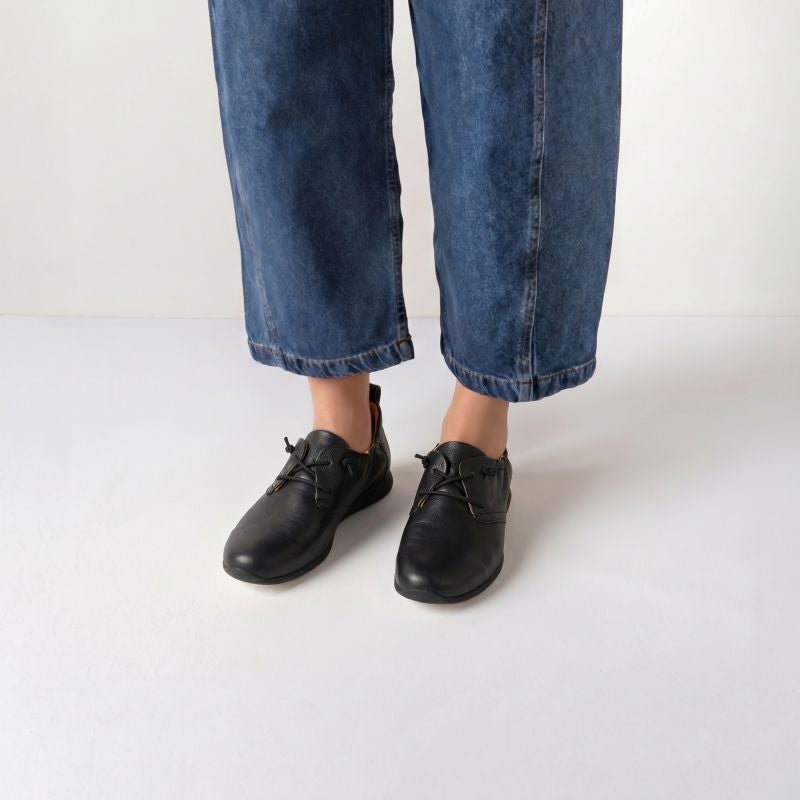 Think! ALOA Damen Sneaker low - Material: Leder in Schwarz