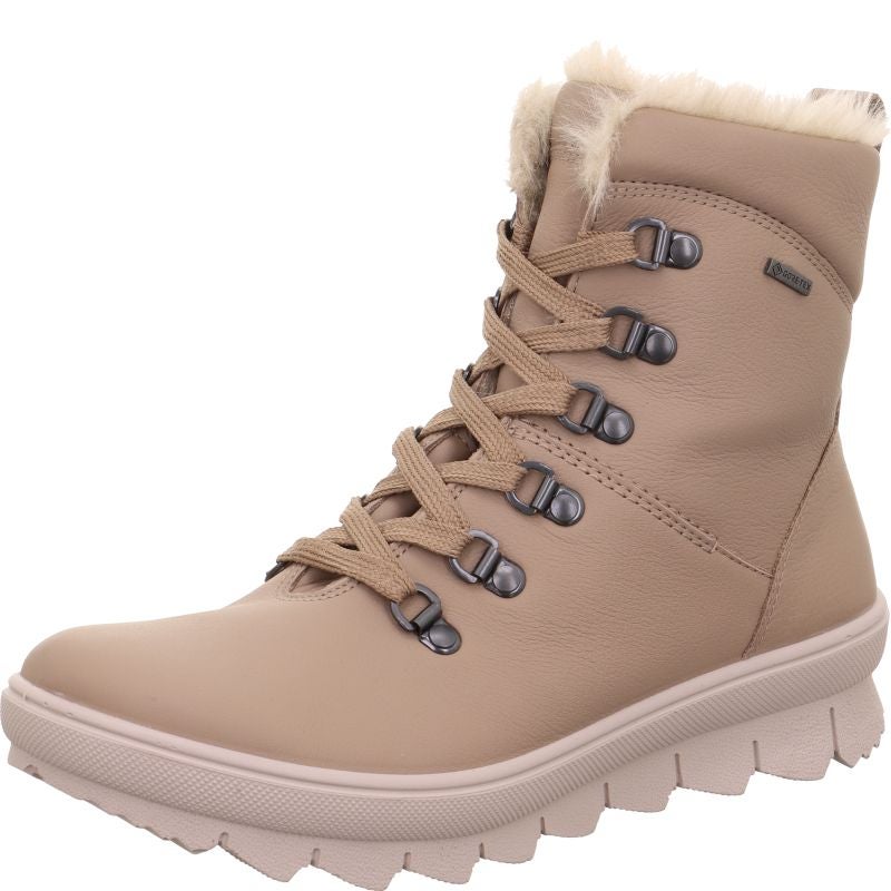 Legero NOVARA Damen Schnürboots - Material: Leder in Beige