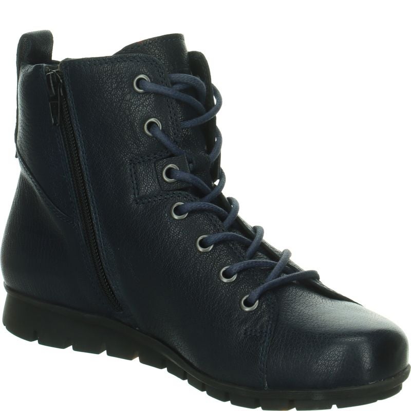 Think! MENSCHA Damen Stiefelette - Material: Leder in Blau