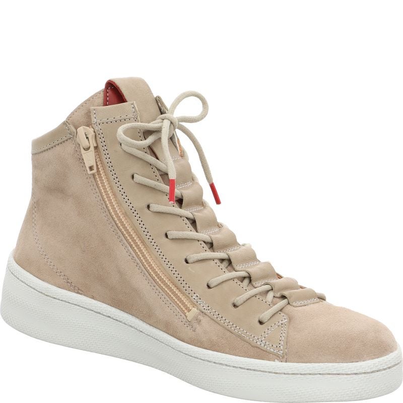 Think KUMI Woman Sneakers high - Material: Leather in Beige